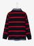 Striped 2-in-1 Effect Polo Shirt, for Boys navy blue+Red Stripes 