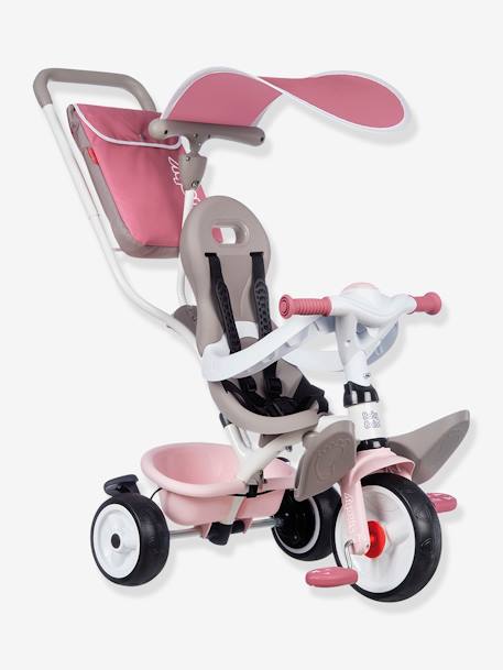 Baby Balade Plus Tricycle - SMOBY BLUE LIGHT SOLID+PINK LIGHT SOLID 