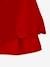 Velour Occasionwear Dress with Bow on the Back, for Girls Dark Red+green 