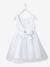 Girls' Sateen & Tulle Occasion Dress BLUE LIGHT SOLID+Light Pink+White 