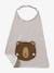 Large Bib BEIGE LIGHT MIXED COLOR+crystal blue+Light Grey+WHITE MEDIUM SOLID WITH DESIGN 