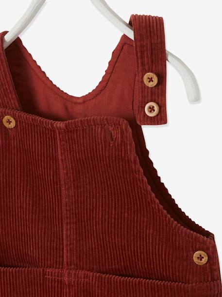 Corduroy Dungarees for Baby Boys Red 