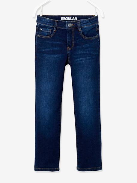 WIDE Hip, MorphologiK Straight Leg Jeans for Boys Dark Blue+Denim Blue 