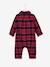 Chequered Flannel Sleepsuit for Babies Red Checks 