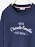 'notre Chouette Famille' Sweatshirt for Children, Vertbaudet Capsule Collection Dark Blue 