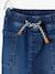 Denim Trousers with Elasticated Waistband for Babies Dark Blue+double stone 