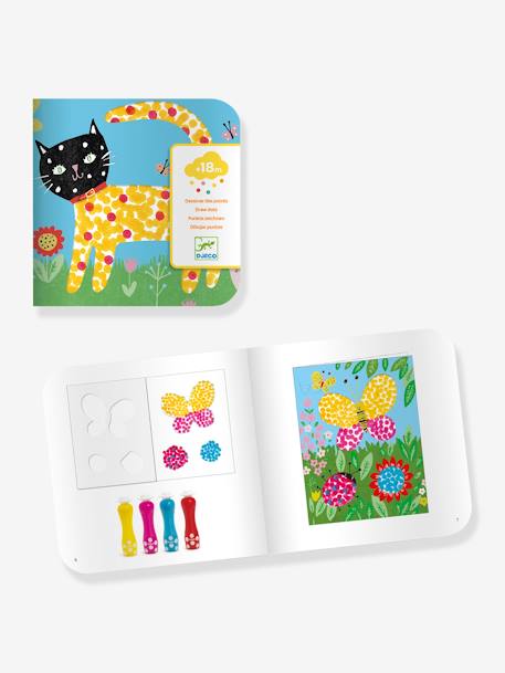 Small Dots Painting Set - by DJECO green+YELLOW MEDIUM SOLID WTH DESIGN 