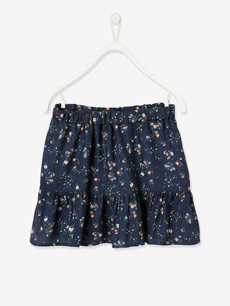 Printed Skirt for Girls Dark Blue/Print 