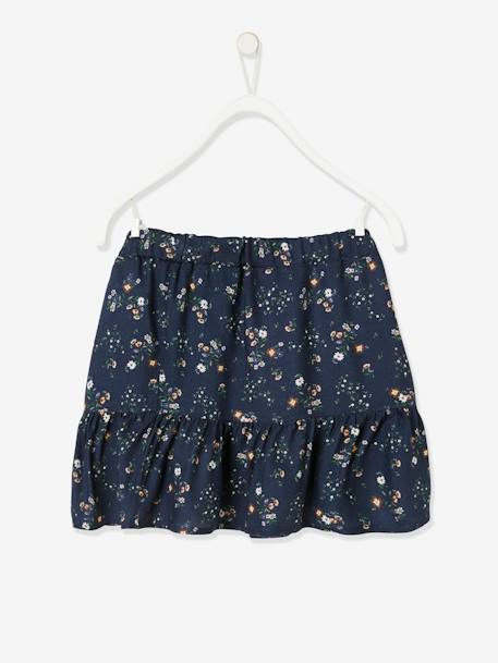 Printed Skirt for Girls Dark Blue/Print 