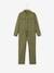 Jumpsuit in Fluid Fabric, for Girls GREEN DARK SOLID 