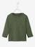 Grandad-Style Long-Sleeved Top for Baby Boys Dark Blue+Dark Green 