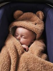 Baby-Outerwear-Baby Nests-Transformable Baby Nest in Plush Fabric, Bear