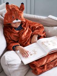 Girls-Nightwear-Animal Blanket with Sleeves & Hood