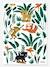 Small Jungle Animals Sticker Sheet, by LILIPINSO GREEN MEDIUM SOLID WITH DESIG 