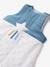 Sleeveless Baby Sleep Bag in Cotton Gauze, Pegasus Blue 