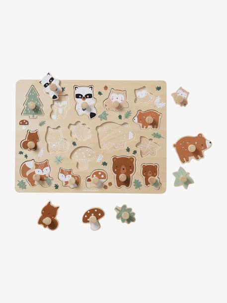 Peg Puzzle, Green Forest Multi 