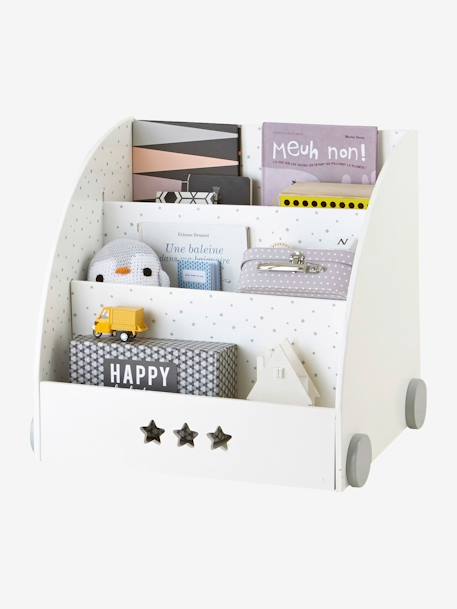 Mobile Bookcase, Sirius Theme White 