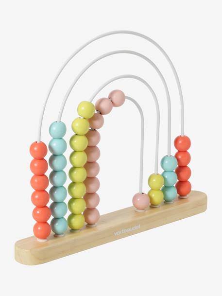 Large Rainbow Abacus in FSC® Wood Light Pink+Multi 