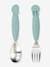 YummyPlus Sea Friends 2-Piece Cutlery Set, by DONE BY DEER BLUE LIGHT SOLID+PINK LIGHT SOLID 