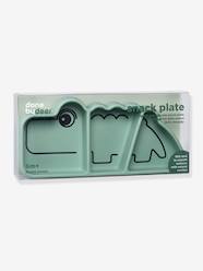 Nursery-Mealtime-Bowls & Plates-Croco Stick&Stay Plate in Silicone, DONE BY DEER