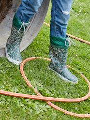 Shoes-Girls Footwear-Wellies-Printed Wellies with Padded Collar for Girls