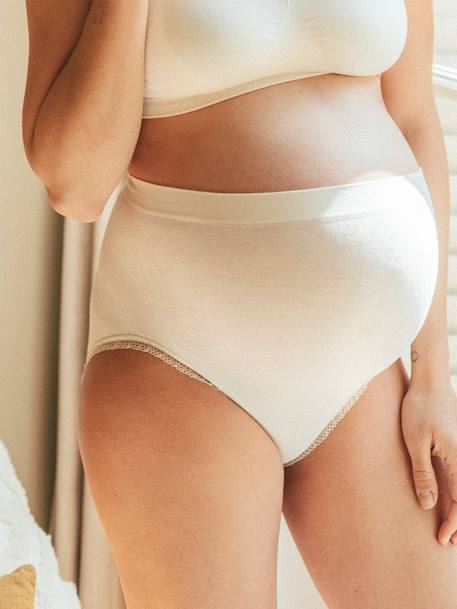 Women Fashion Pregnant Low Waist Big Belly Briefs Cotton Seamless