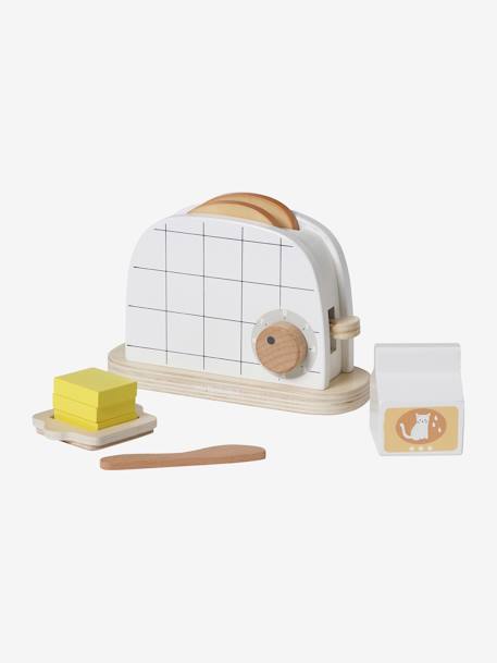 Wooden Toaster Set Beige/Multi 