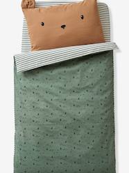 -Bear Pillowcase for Babies, Green Forest