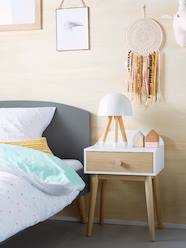 Bedroom Furniture & Storage-Furniture-Bedside Tables-Bedside Table with Pulls, Confetti Theme