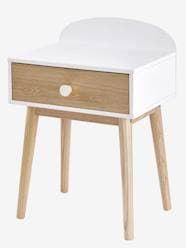 Bedroom Furniture & Storage-Furniture-Bedside Tables-Bedside Table with Pulls, Confetti Theme