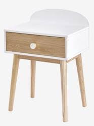 Bedroom Furniture & Storage-Furniture-Bedside Table with Pulls, Confetti Theme