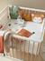 Modular Cot/Playpen Bumper, Wild Sahara WHITE LIGHT STRIPED 