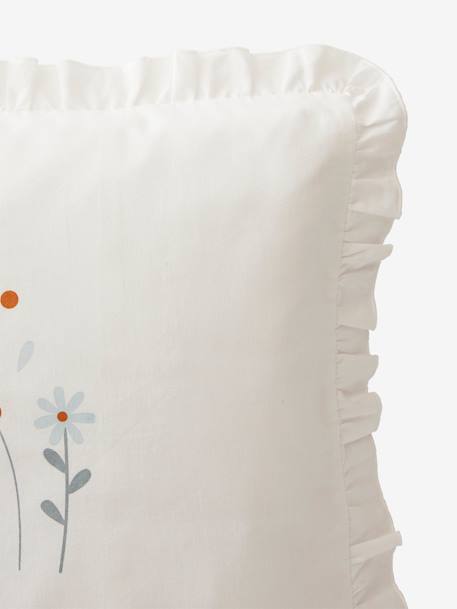 Pillowcase for Babies, Sweet Provence WHITE LIGHT SOLID WITH DESIGN 