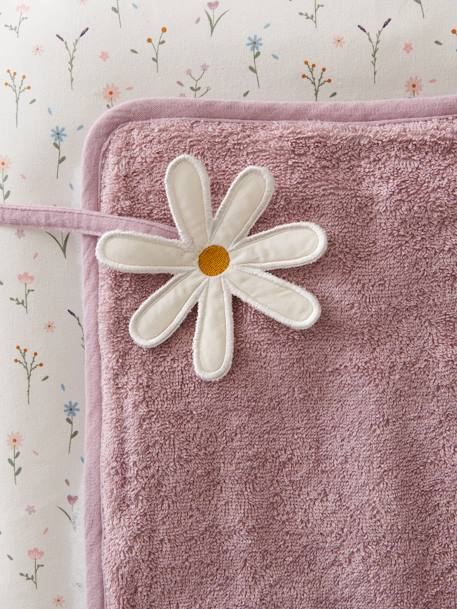 Changing Mat, Sweet Provence PURPLE MEDIUM SOLID WITH DESIG 