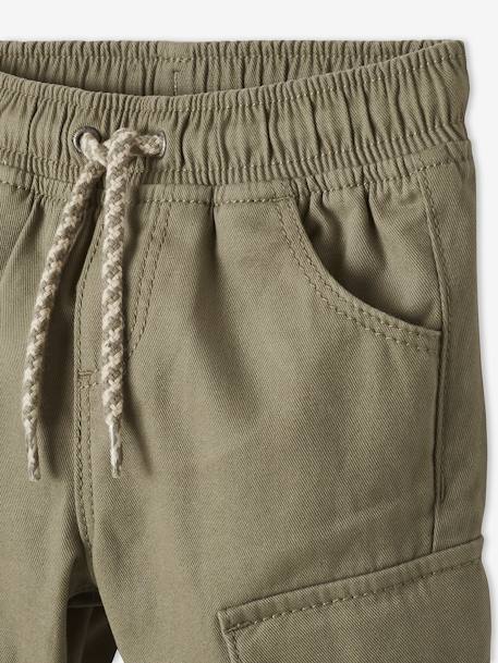 Cargo-type Trousers, for Boys denim blue+GREEN MEDIUM SOLID 