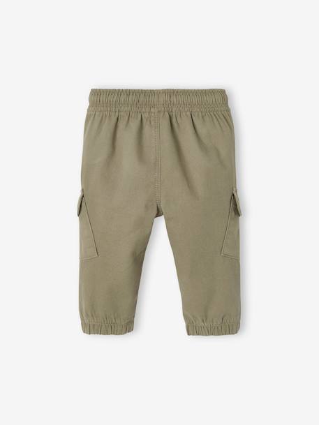 Cargo-type Trousers, for Boys denim blue+GREEN MEDIUM SOLID 