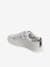 Leather Trainers with Laces & Zips for Girls WHITE MEDIUM SOLID WITH DESIGN 