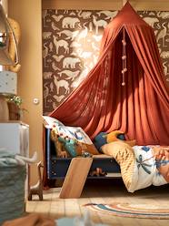 Bedding & Decor-Bed Canopy in Cotton Gauze, Wild Sahara