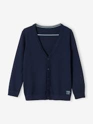 -V-Neck Cardigan, "cool life" Embroidery, for Boys