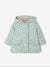 Hooded Raincoat for Baby Girls ecru+GREEN MEDIUM ALL OVER PRINTED 