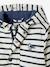 Navy Raincoat with Hood & Lining for Babies WHITE LIGHT STRIPED 