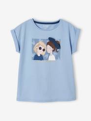 -T-Shirt with Bow in Relief for Girls