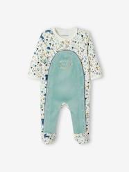 -Velour Sleepsuit for Baby Boys, Oeko Tex®