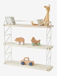 -Metal & Wood 3-Level Shelving System