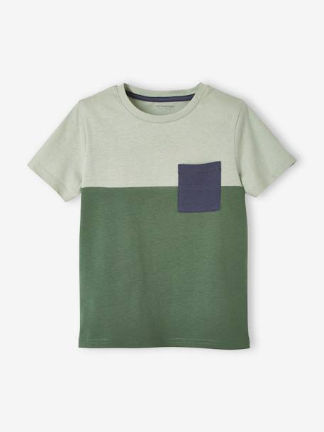 Colourblock T-Shirt for Boys azure+BLUE MEDIUM SOLID WITH DESIGN+GREEN DARK SOLID WITH DESIGN+ORANGE MEDIUM SOLID WITH DESIG 