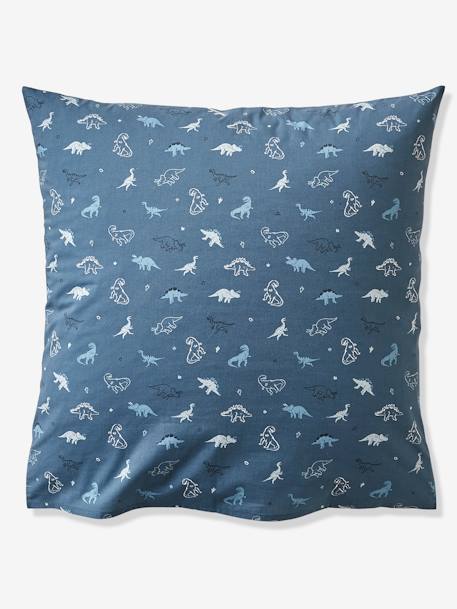 Duvet Cover & Pillowcase Set for Children, Hello Dinos, Basics WHITE LIGHT ALL OVER PRINTED 