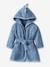 Little Dino Bathrobe for Babies BLUE DARK SOLID 