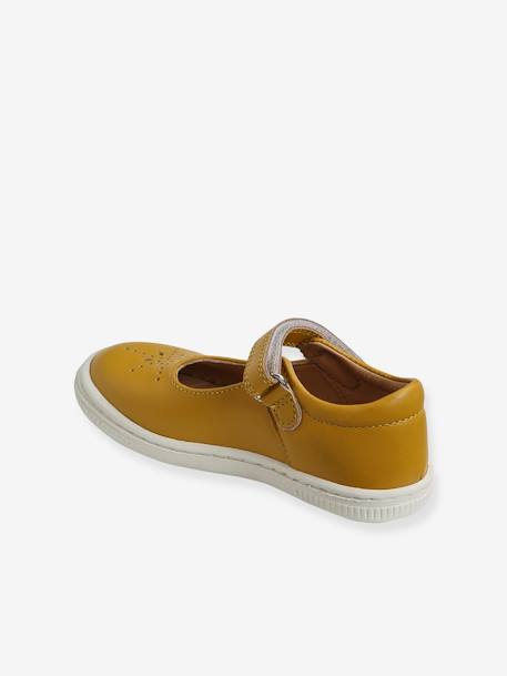 Ballet Pumps for Girls, Designed for Autonomy White+Yellow+YELLOW DARK SOLID 