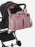 Changing Bag with Several Pockets, in Cotton Honeycomb Fabric, Family PINK LIGHT SOLID 