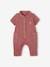 Short Sleeve Jumpsuit for Babies PURPLE DARK SOLID 